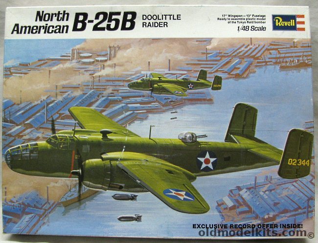 Revell 1/48 B-25B Mitchell Doolittle Raider, H285-250 plastic model kit